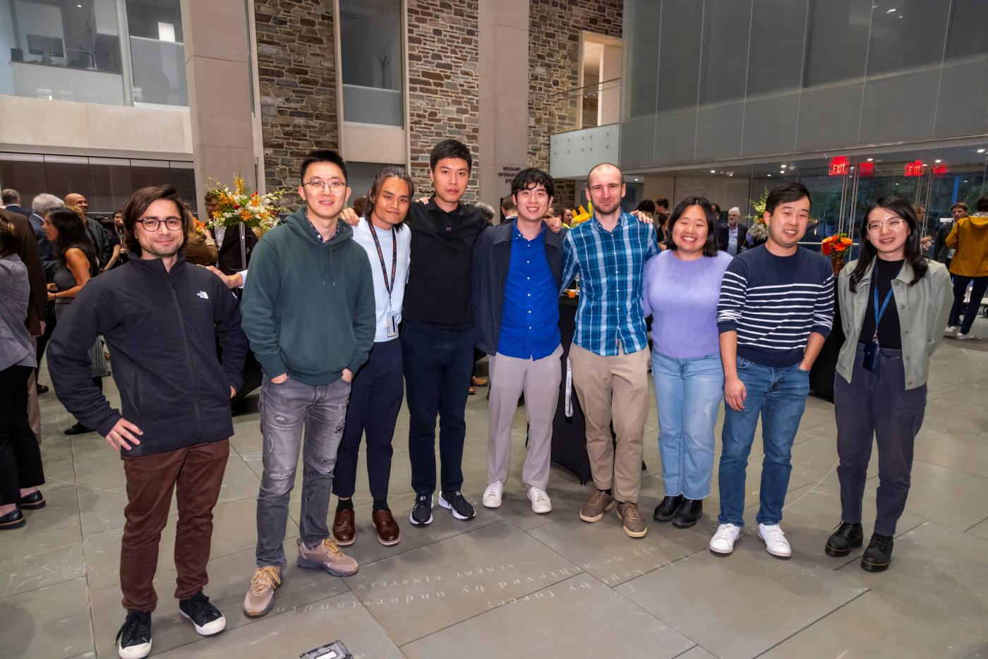 Politics department graduate students gather at event reception