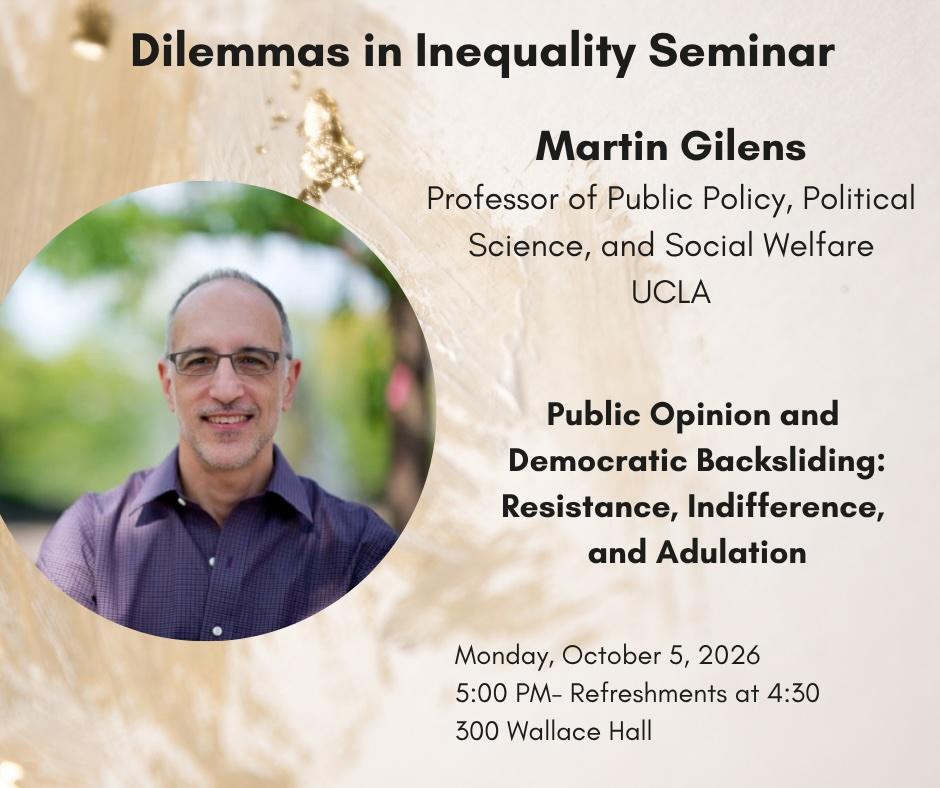 Martin Gilens talk flyer