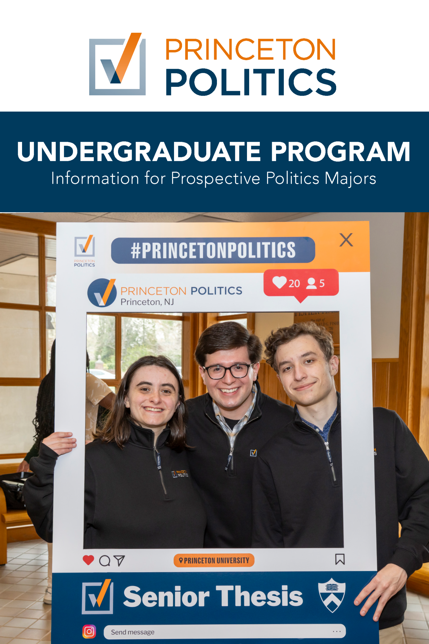 Cover for the 2025 Politics Undergraduate Program Brochure