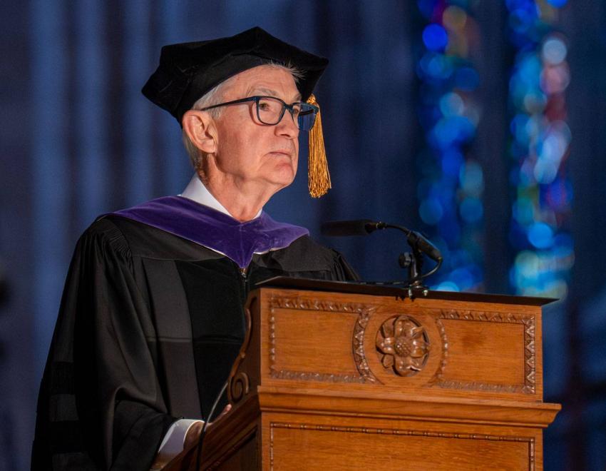 Fed Chair Jerome Powell delivers remarks at Princeton's Baccalaureate service