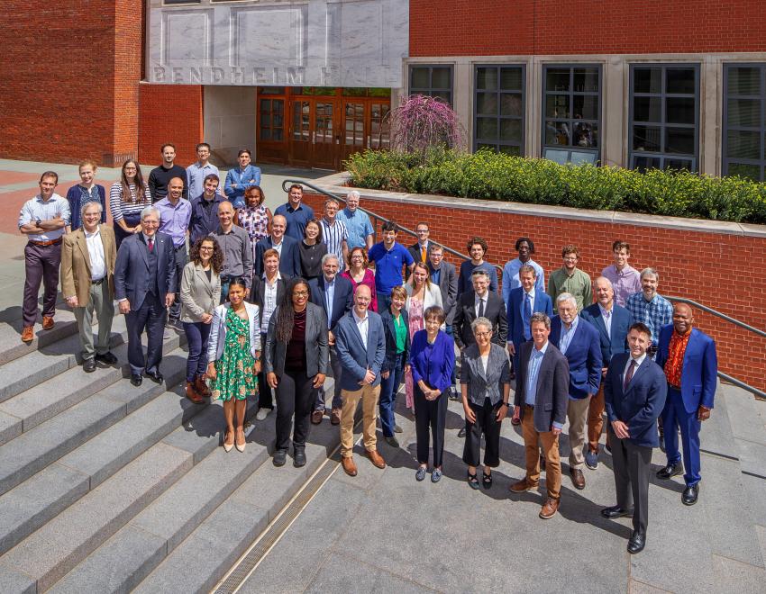 Politics faculty group photo for 100th anniversary