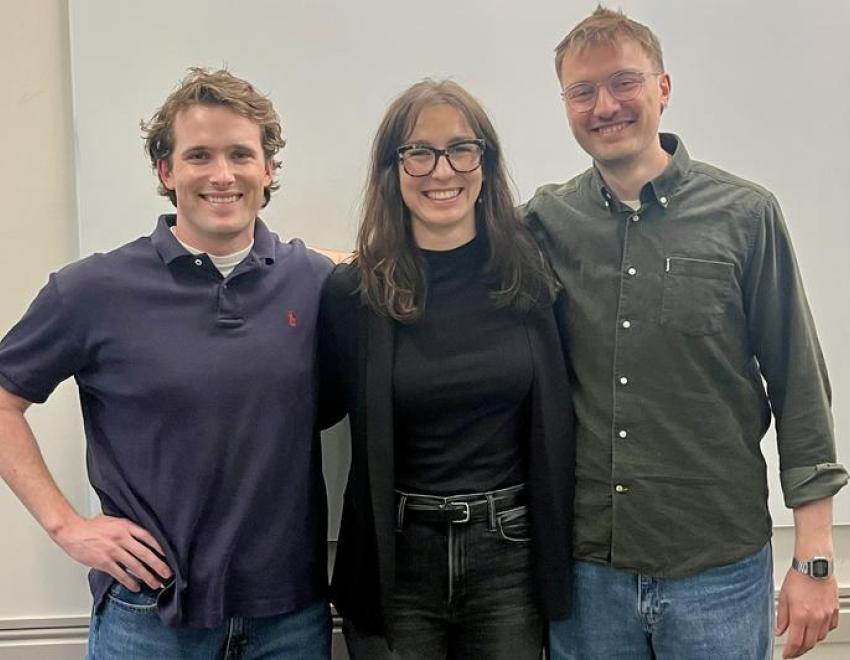 Featured left to right: Christian Baehr, Fiona Bare, and Vincent Heddesheimer. 