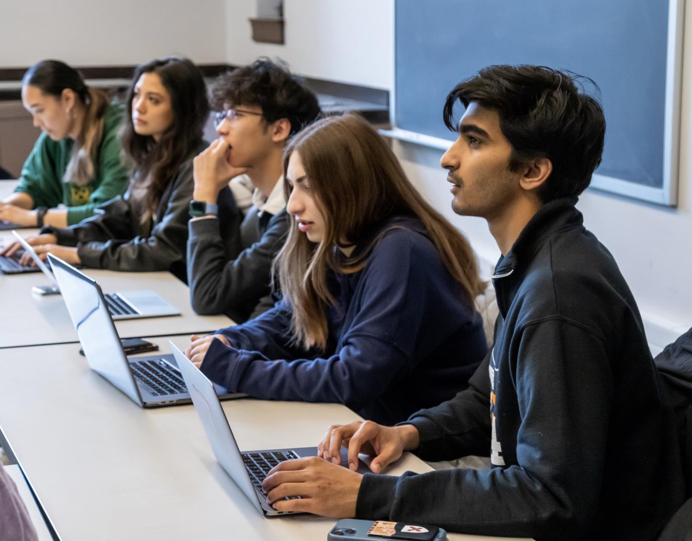 students in class